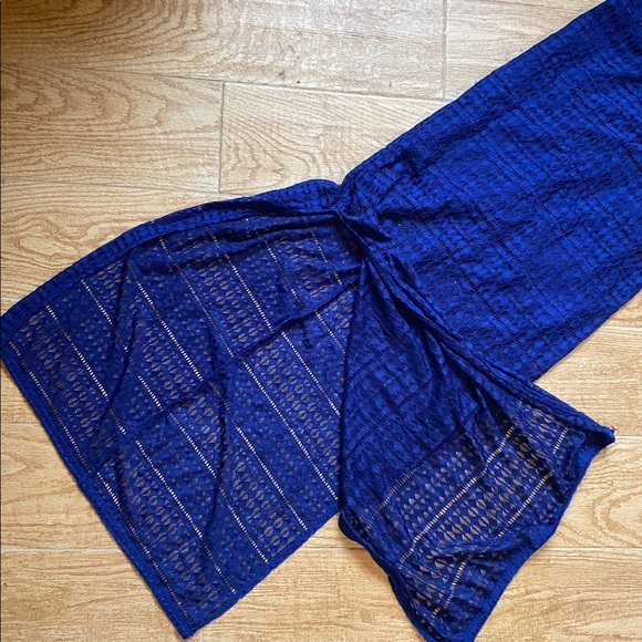 Royal Blue Razor Back Maxi Dress - Picture 4 of 8